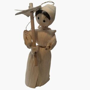Corn Husk Doll Ornament Handmaids Tale Gardening Shovel Harvest Thanksgiving